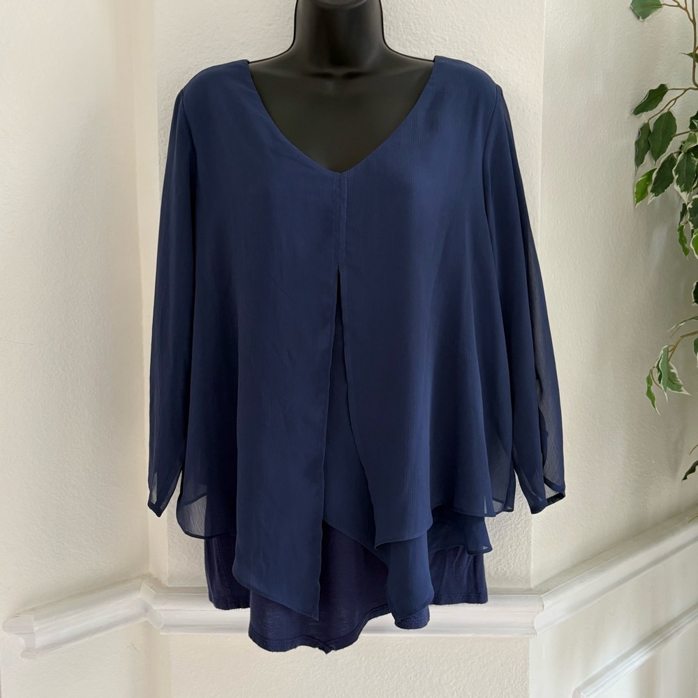 Apt.9 Navy Blue Blouse